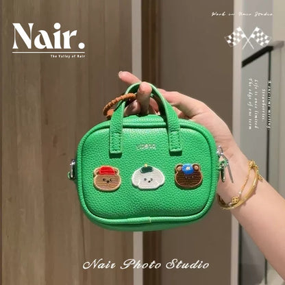 HOT!!!Original handmade bag decorative small bag new niche creative handbag(send strikers as DIY gift)(stickers by random order)