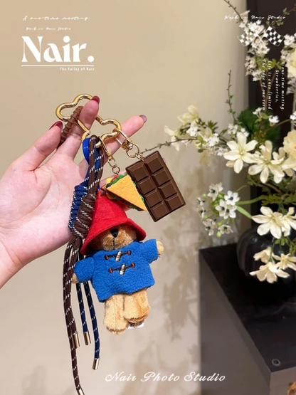 Paddington Bear Combination Pendant Doll Bag miu style pendant - Paddington Bear extremely complex bag charm