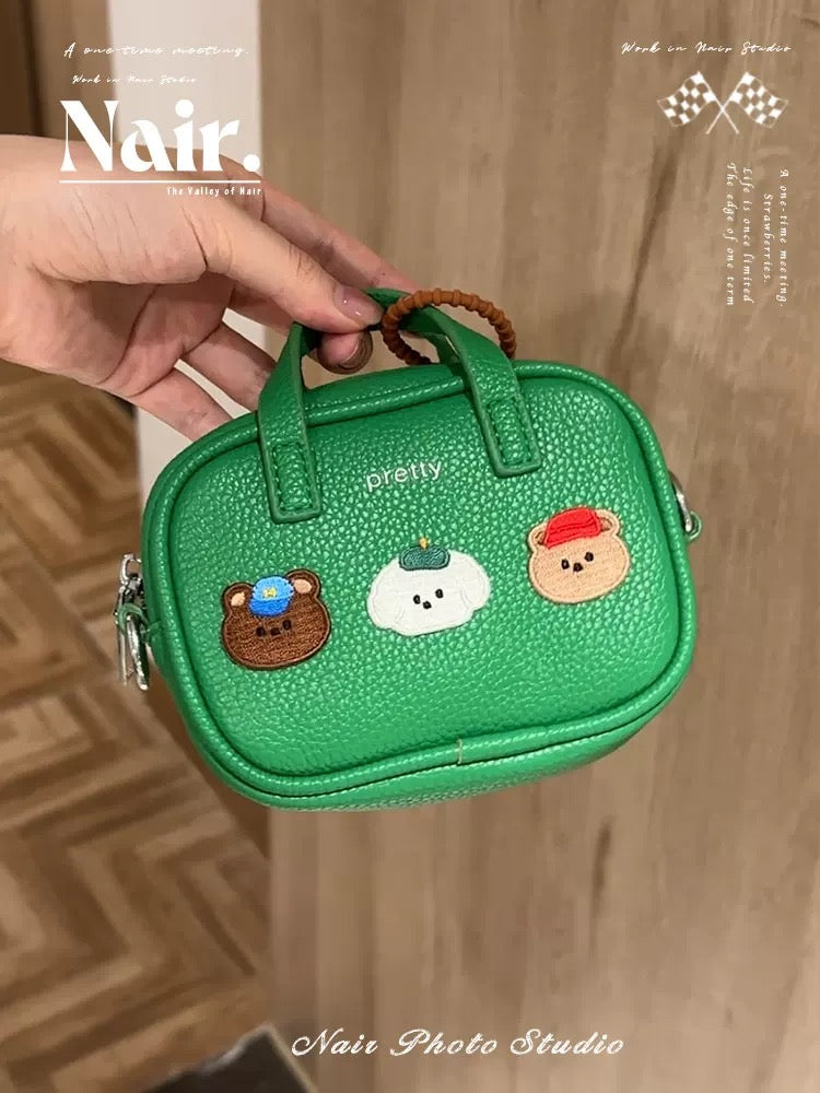 HOT!!!Original handmade bag decorative small bag new niche creative handbag(send strikers as DIY gift)(stickers by random order)