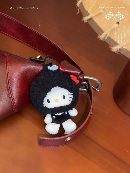 Drag Kitty pendant bag decorated with Hello Kitty doll pendant with cute cartoon keychain