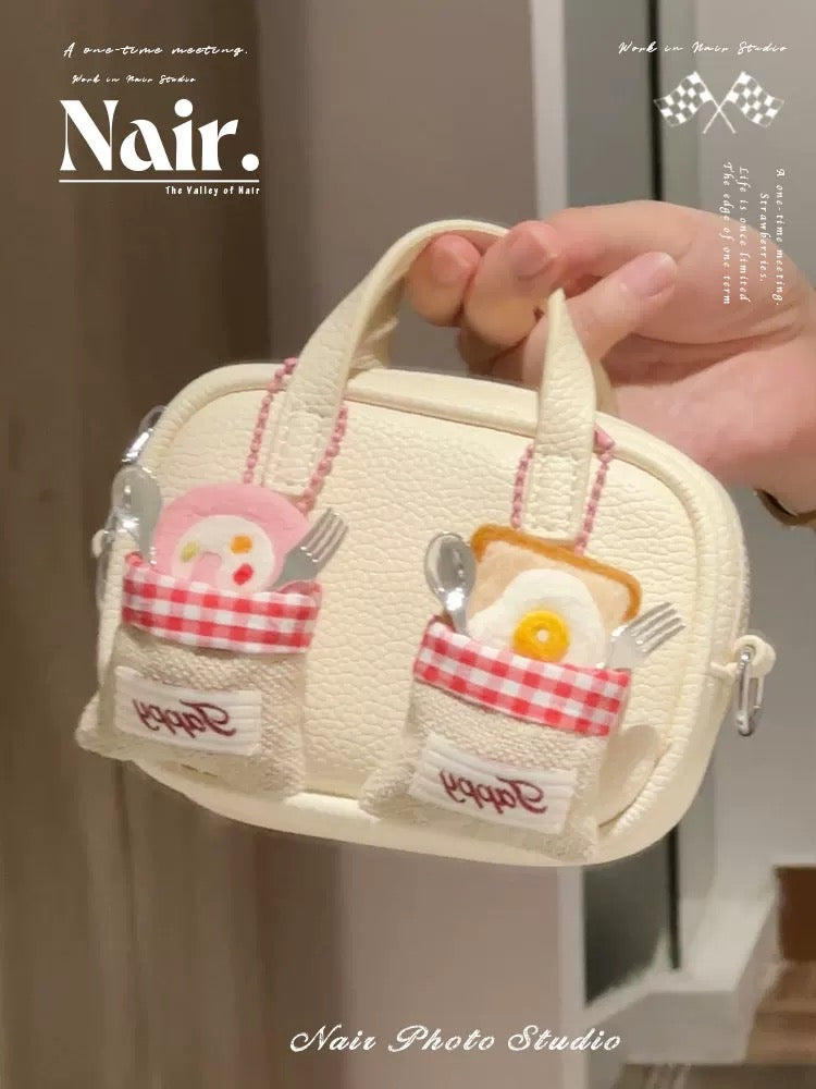 HOT!!!Original handmade bag decorative small bag new niche creative handbag(send strikers as DIY gift)(stickers by random order)