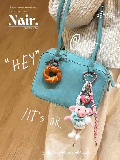 Cute animal sheep wool felt combination handmade pendant bag personalized miu style creative pendant