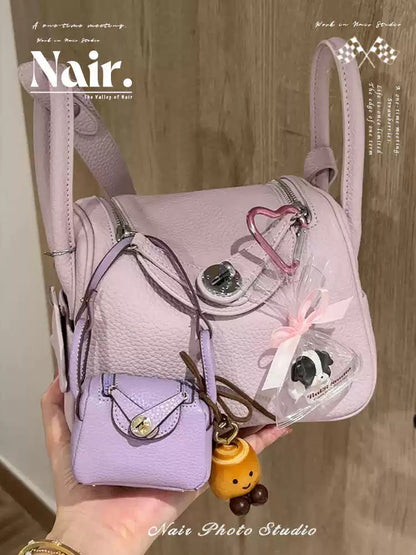 mini pillow bag/Cute creative niche headphone storage bag