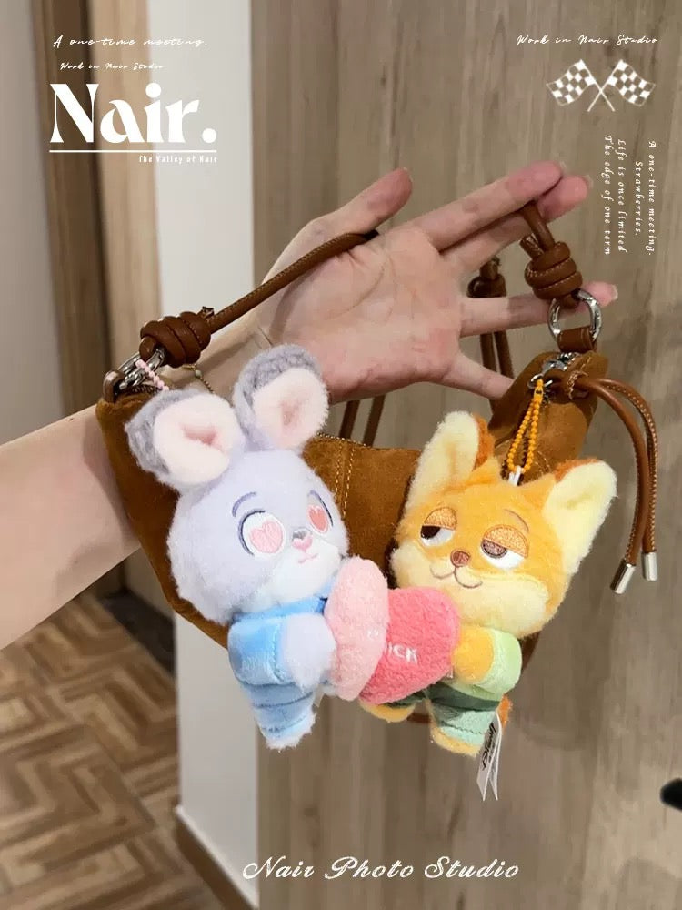 [Zootopia] Judy Nick couple bag pendant /Magnetic couple pendant/cute plush pendant