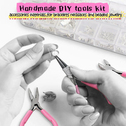 Kit de herramientas para hacer pulseras, collares y joyas tú mismo