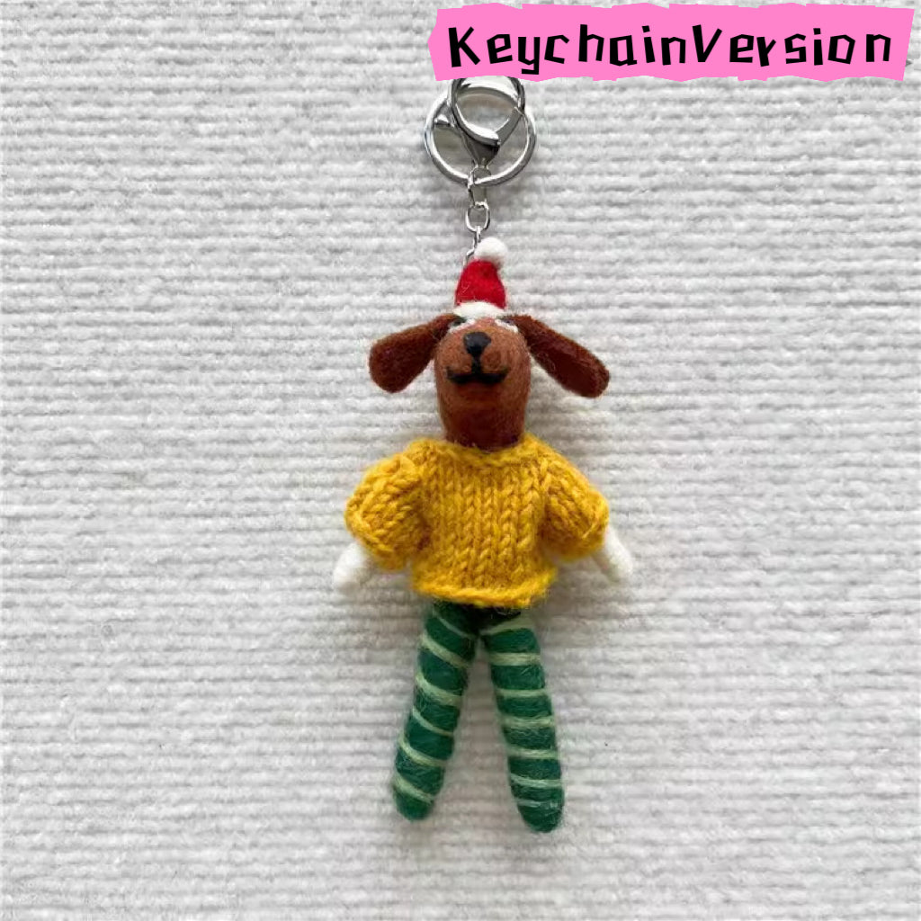 HOT!!!Nepal wool handmade felt pendant Series bag charms