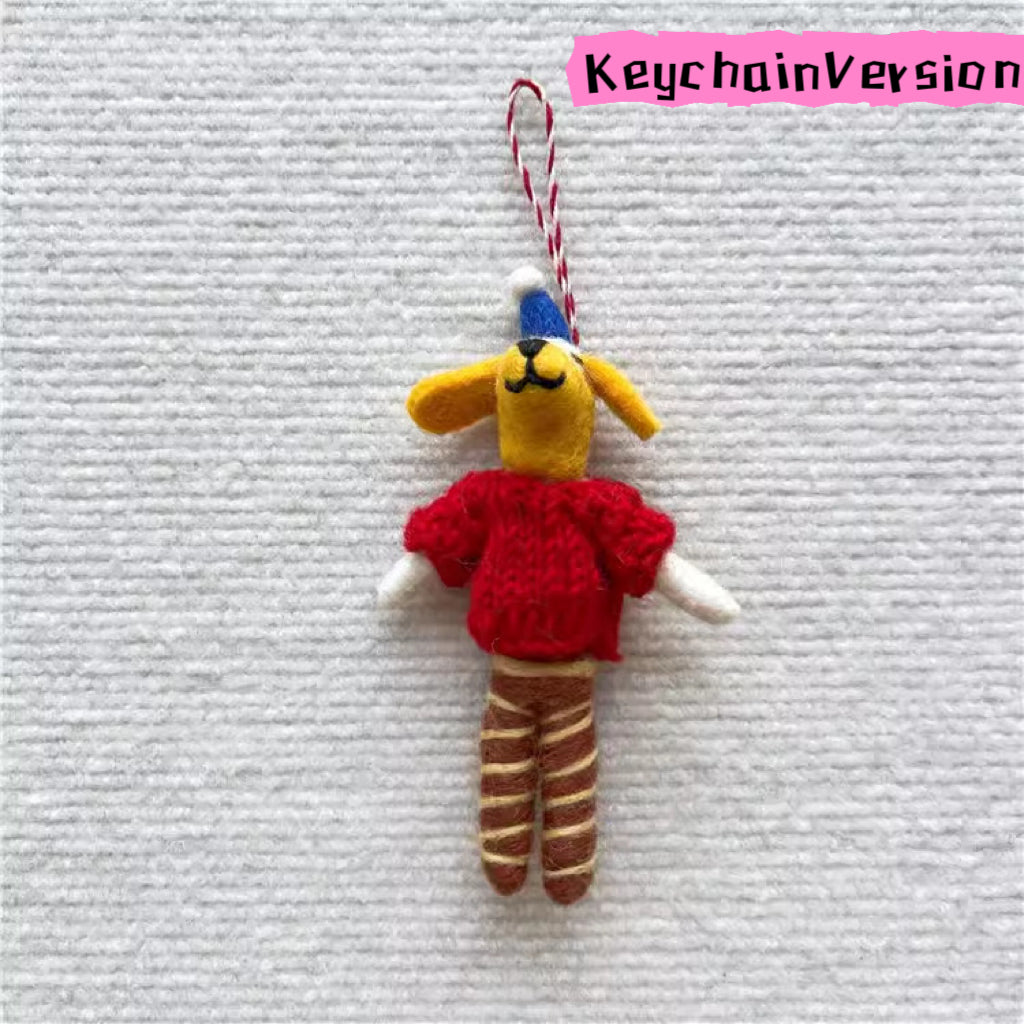 HOT!!!Nepal wool handmade felt pendant Series bag charms