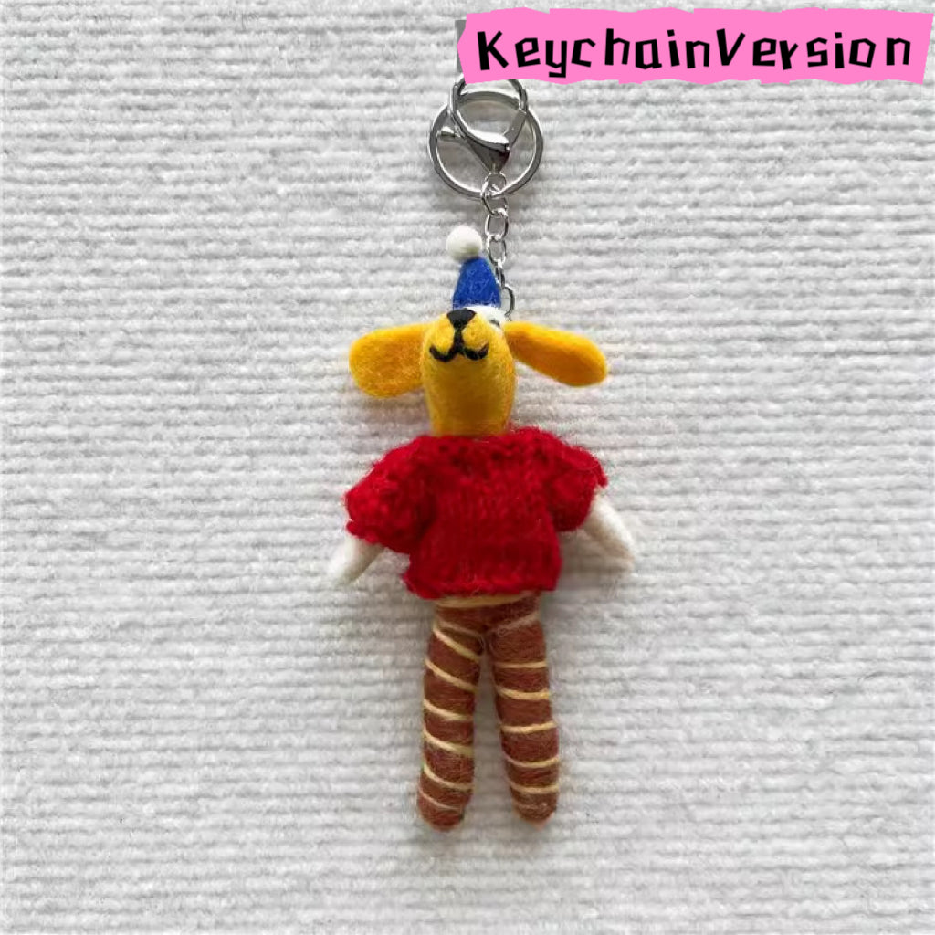 HOT!!!Nepal wool handmade felt pendant Series bag charms