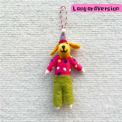 HOT!!!Nepal wool handmade felt pendant Series bag charms