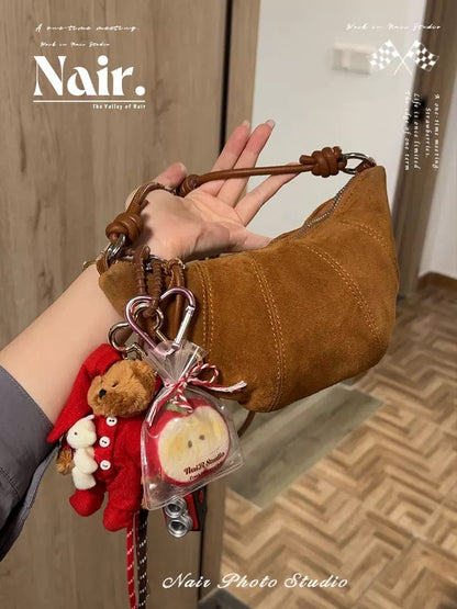 Christmas Bear combination pendant Camera Burger Keychain Extremely complex cute bag decorative pendant